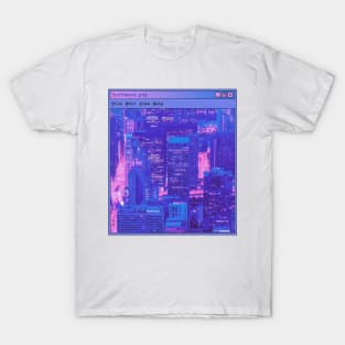 Cybercore Cyberpunk City T-Shirt